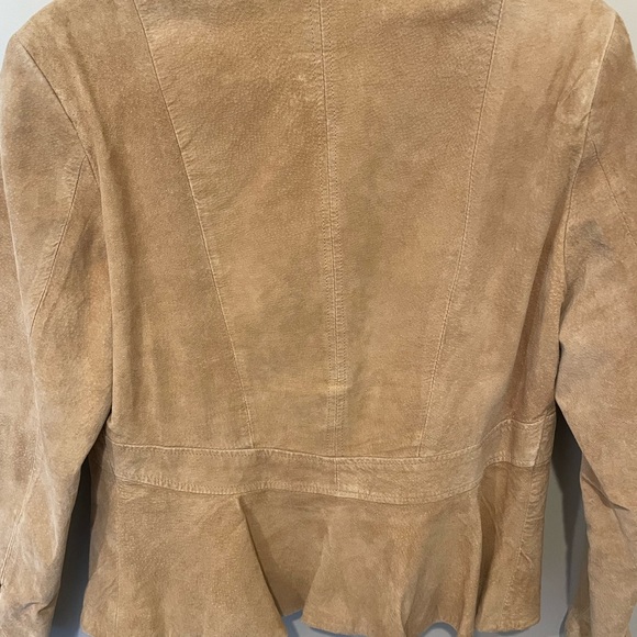 Beige Suede Jacket - Picture 2 of 5